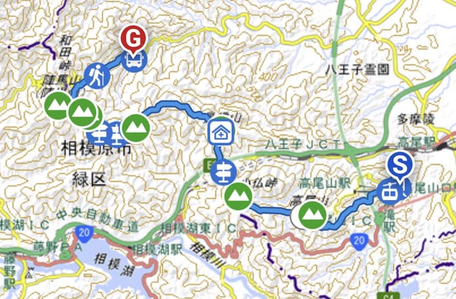 縦走MAP