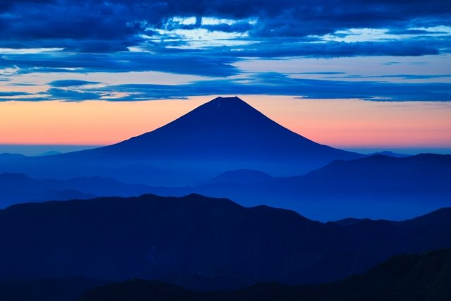 富士山登山に登山靴はいらない？　富士山の姿